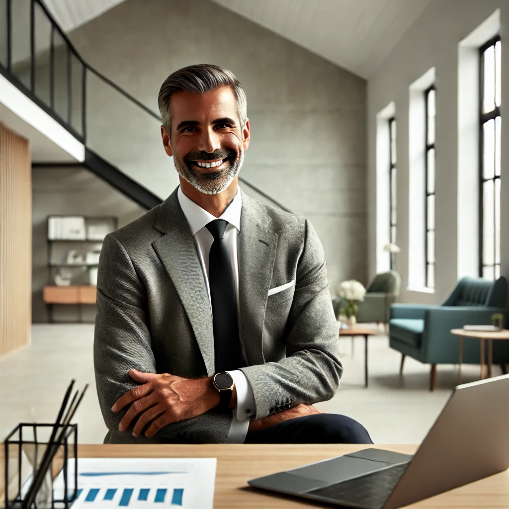 Middle-aged business person of color